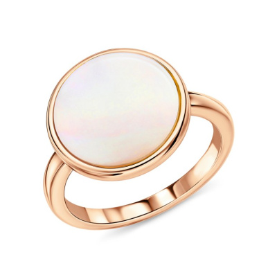 Серебряное кольцо с перламутром природным