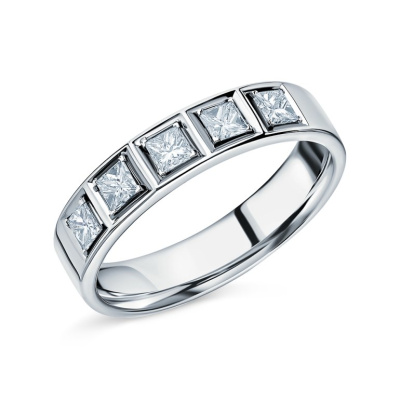 Золотое обручальное кольцо с бриллиантами