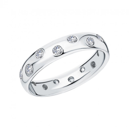 Серебряное кольцо с фианитами