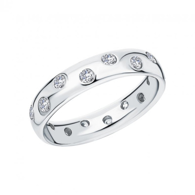 Серебряное кольцо с фианитами