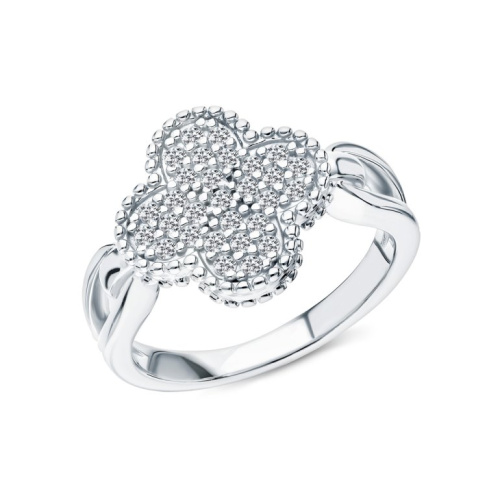 Серебряное кольцо с фианитами