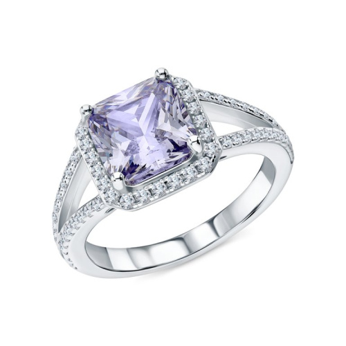 Серебряное кольцо с фианитами