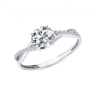 Золотое кольцо с фианитами