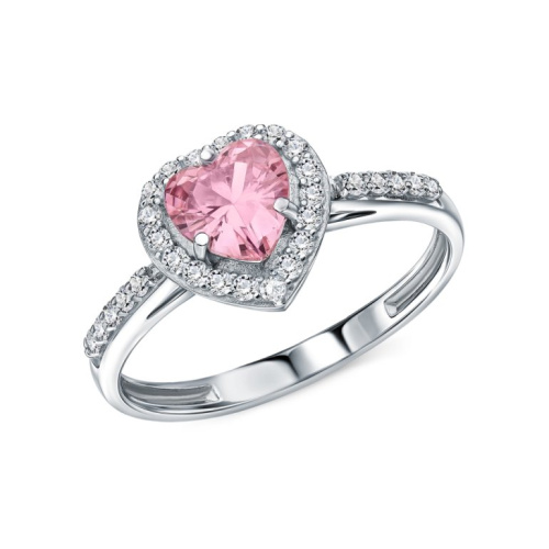 Серебряное кольцо с фианитами