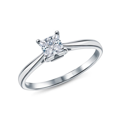 Золотое кольцо с бриллиантами природными