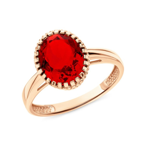 Золотое кольцо с фианитами