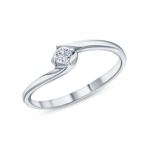 Серебряное кольцо с фианитами