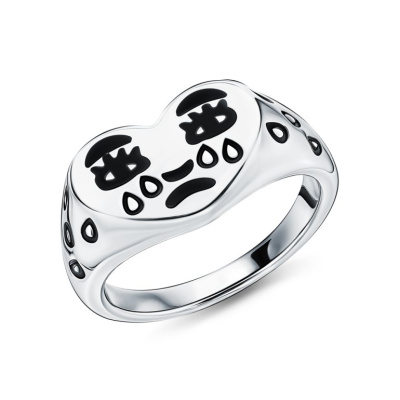 Серебряное кольцо с эмалью