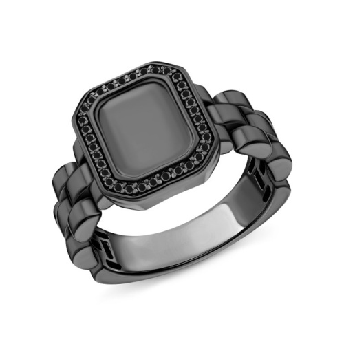 Серебряное кольцо с фианитами