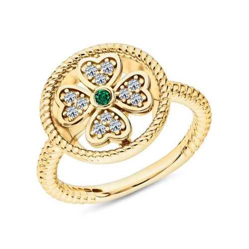 Серебряное кольцо с фианитами