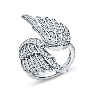 Серебряное кольцо с фианитами