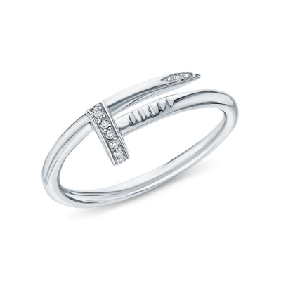 Золотое кольцо с бриллиантами природными