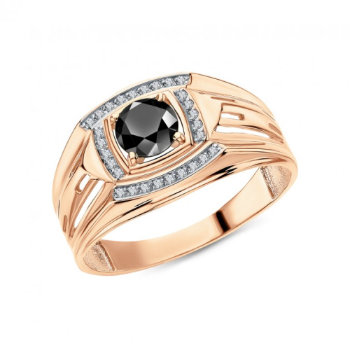 Золотое кольцо с фианитами