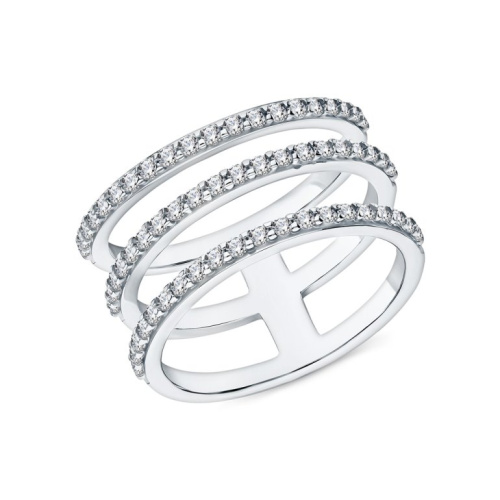 Серебряное кольцо с фианитами