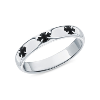 Серебряное кольцо с эмалью