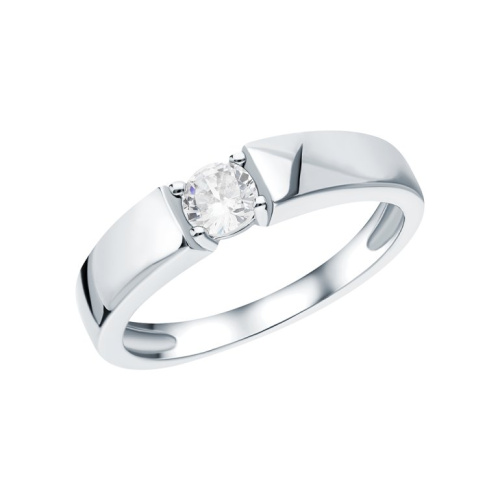 Серебряное кольцо с фианитами