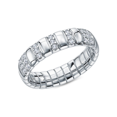 Серебряное кольцо с фианитами