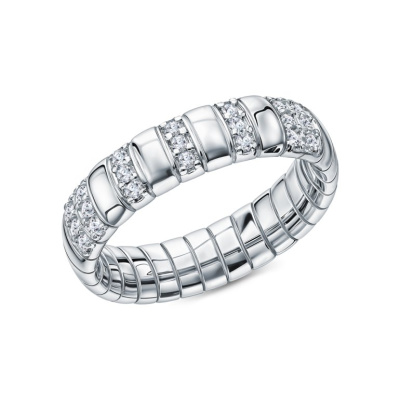 Серебряное кольцо с фианитами