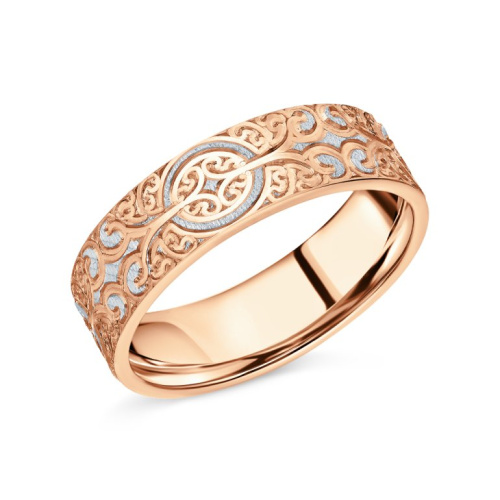 Золотое обручальное кольцо