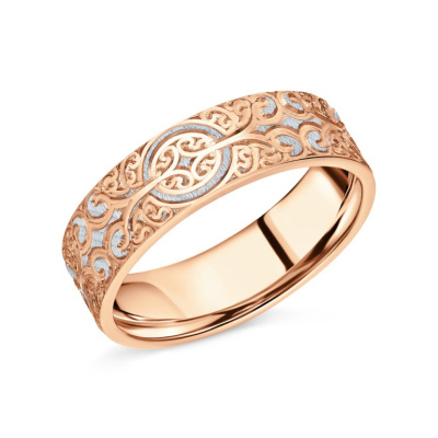 Золотое обручальное кольцо