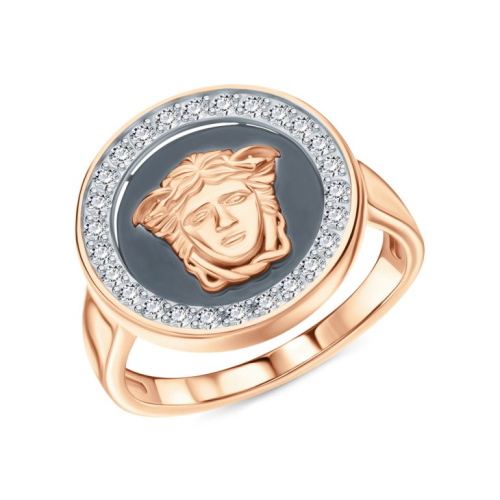 Золотое кольцо с фианитами