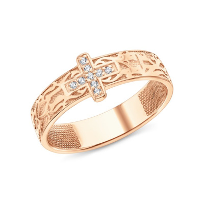 Серебряное кольцо с фианитами