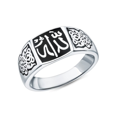 Серебряное кольцо с эмалью