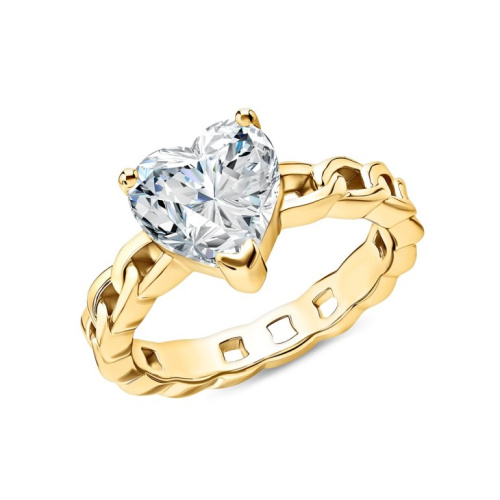 Серебряное кольцо с фианитами