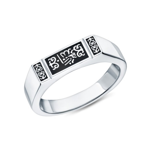 Серебряное кольцо с эмалью