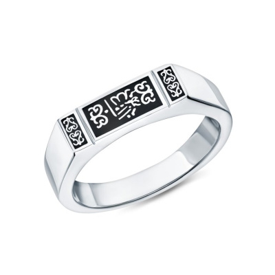 Серебряное кольцо с эмалью