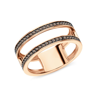 Серебряное кольцо с фианитами