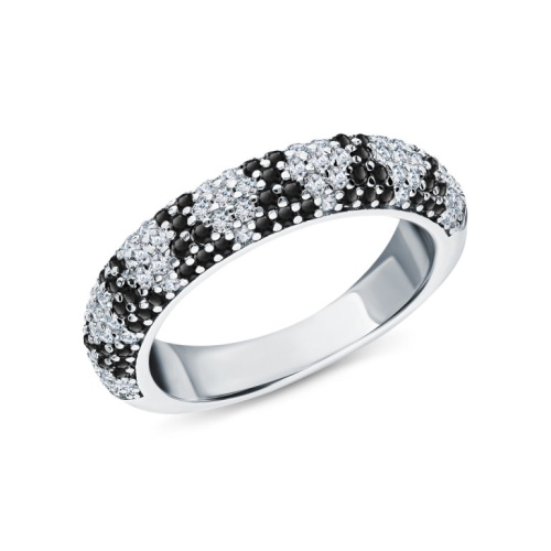 Серебряное кольцо с фианитами