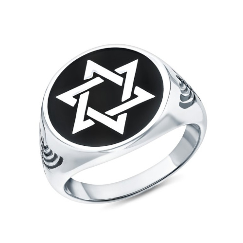 Серебряное кольцо с эмалью