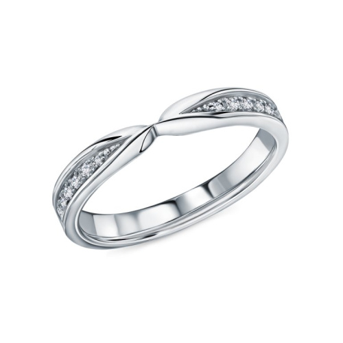 Золотое кольцо с бриллиантами природными