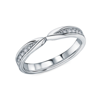 Золотое кольцо с бриллиантами природными