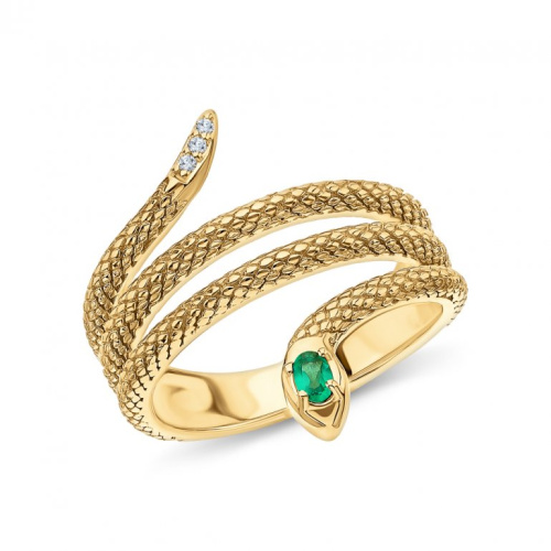 Серебряное кольцо с фианитами и агатами природными