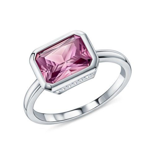 Серебряное кольцо с фианитами