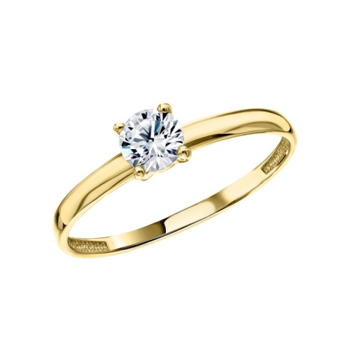 Золотое кольцо с фианитами