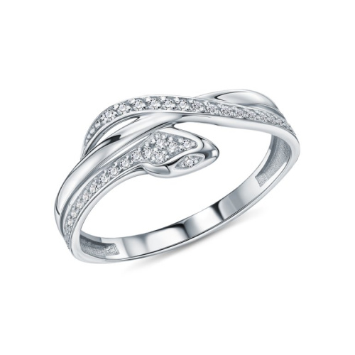 Серебряное кольцо с фианитами