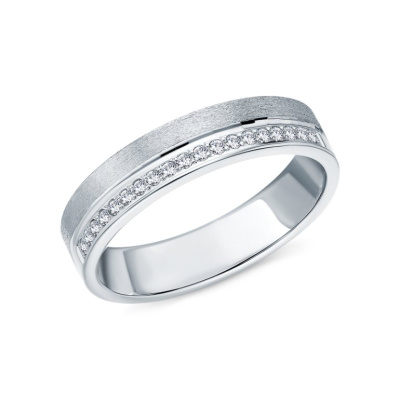 Золотое обручальное кольцо с бриллиантами