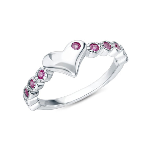 Серебряное кольцо с корундом