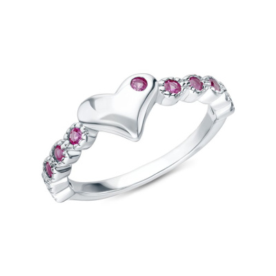 Серебряное кольцо с корундом