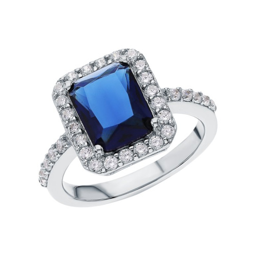 Серебряное кольцо с фианитами