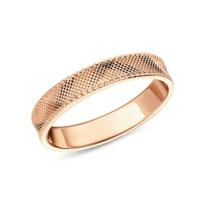 Золотое обручальное кольцо