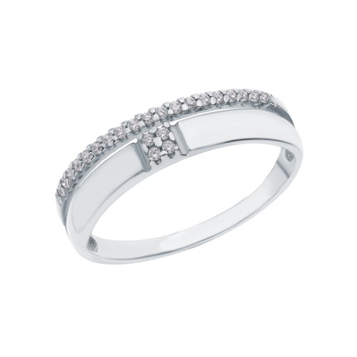 Серебряное кольцо с фианитами