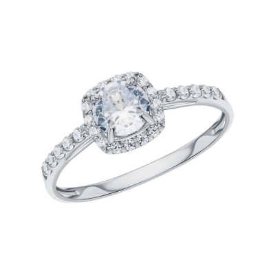 Золотое кольцо с фианитами