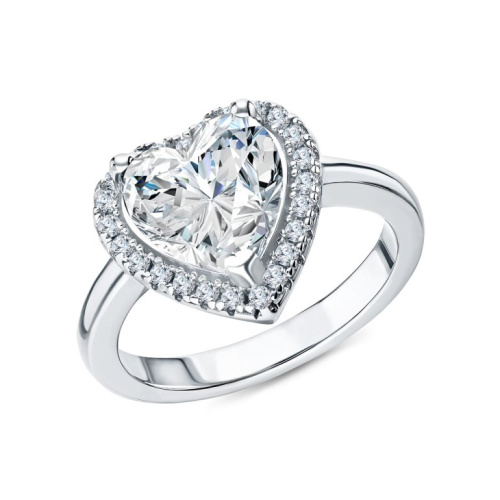 Серебряное кольцо с фианитами