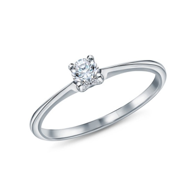 Золотое кольцо с бриллиантами природными