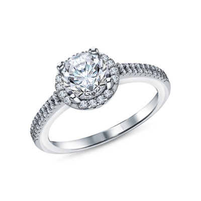 Серебряное кольцо с фианитами