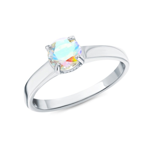 Серебряное кольцо с кубическим цирконием